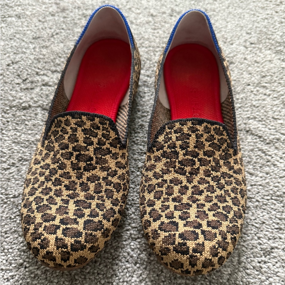 Rothy’s “The Loafer” in leopard, size 7
